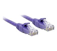 LINDY 48126 RJ45 Cavo di rete, cavo patch CAT 6 U/UTP 7.50 m Violetto con prot