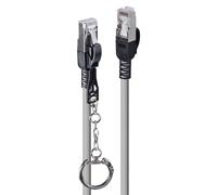 LINDY 5m Cat.6A S/FTP Locking Network Cable, Grey