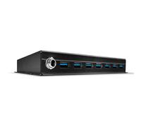 Lindy 7 Porte Hub Industrial USB 3.0 SuperSpeed - Dockingstation 7 x USB 3.0