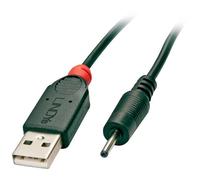 LINDY 70265 Cavo USB USB 2.0 Spina USB-A, Spina DC 2,5 mm 1.50 m Nero