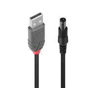 LINDY 70267 - Cavo di alimentazione USB > DC 5,5 / 2,5 mm, 1,5 m
