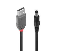 LINDY 70268 - Cavo di alimentazione USB > DC 5,5 / 2,1 mm, 1,5 m