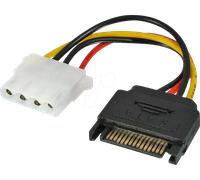 Lindy Adattatore alimentazione interno SATA 15 poli Maschio a Molex 5,25" Femmina