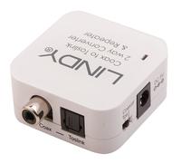 Lindy 70411 Cambio di genere del cavo RCA Toslink Bianco - Nouvo