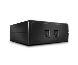 Lindy 70436 commutatore audio Nero (2 PORT AUTOMATIC OPTICAL AUDIO SWITC) NEW