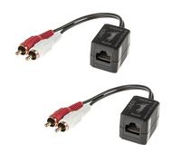 Lindy 70460 Extender Audio Stereo Cat.5/6 2X Rca, 100M