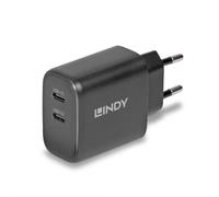 Lindy 73438 Alimentatore GaN 2 x USB Tipo C, 65W
