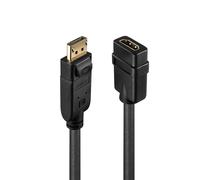 Lindy Adattatore Cavo Displayport/Hdmi M/F Attivo 15Cm