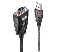 Lindy 42686 cavo seriale Nero 1,1 m USB tipo A DB-9