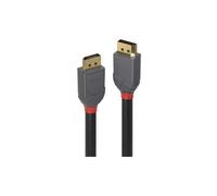 LINDY Anthra Linea 3M Displayport Dp Maschio-Maschio Digitale Cavo Guaina Nero