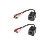 LINDY Audio Amplificatore Trasmettitore/Ricevitore Cablata 2 X Rete (Rj-45)