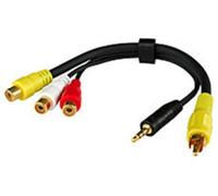 Lindy Audio-Video-Adapter 0,20 m Nero