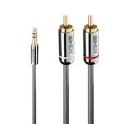 LINDY 35336 - Cavo audio, jack da 3,5 mm a 3 pin, 2 RCA, 5,0 m.