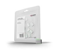 Lindy Blocca Porte USB Tipo C (Senza Chiave), 10 Pezzi, Bianco