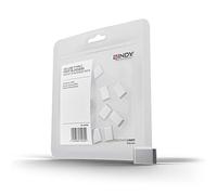 LINDY 40439 - Serratura porta USB-C (10 serrature), bianca