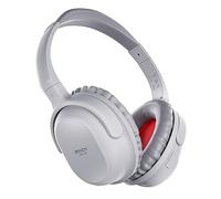 LINDY BNX-60 Cuffie wireless Active Noise Cancelling (ANC), aptX - Comfort, leggere - Microfono integrato per chiamate in vivavoce - Cool Grey