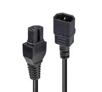 Lindy C14 to C15 Hot Condition Power Cable Black Cavo Prolunga 30403