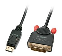 LINDY Cavo Adattatore Display Port DVI-D 0,5m Nero Maschio/Maschio