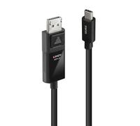 LINDY 43341 - Cavo adattatore, USB-C > DP, 8K 60 Hz, HDR, 1,0 m.