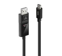 LINDY 43341 - Cavo adattatore, USB-C > DP, 8K 60 Hz, HDR, 1,0 m.