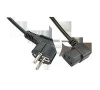 2m Schuko to C13 Angled Mains