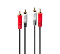Lindy Cavo audio Premium 2x RCA maschio verso 2x RCA maschio, 10m - Nouvo