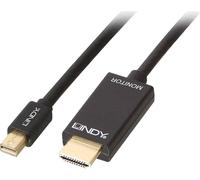 Lindy 36928 cavo e adattatore video 3 m Mini DisplayPort HDMI tipo A Standard Nero