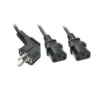 Lindy Cavo di Alimentazione a Y Schuko a 2 x IEC C13, 2m