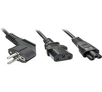 Lindy Cavo di Alimentazione a Y Schuko a IEC C13 & C5, 2m