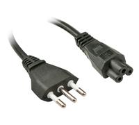 Lindy 2m, CEI23-16-VII - IEC 320 C5 Nero Accoppiatore C5