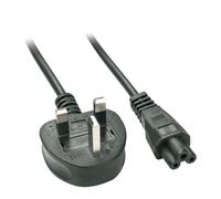 LINDY 2m UK 3 Pin to C5 Mains Cable, lead free