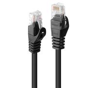 Lindy Cavo di Rete Cat.6 U/UTP Basic Nero, 0.5m