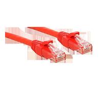Lindy Cavo di rete 48030 Cat.6 U/UTP Rosso 0,3 m