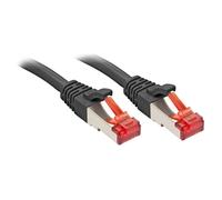 LINDY Cavo di rete Cat6 1m RJ45 Maschio/Oro/Nero S/FTP