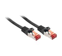 LINDY cavo di rete Cat6 2m S/FTP RJ-45 Nero con placcatura oro