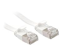 Lindy Cavo di rete Flat U/FTP Cat.6A Bianco, 1m