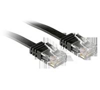 Lindy Cavo di Rete Flat U/UTP Cat6 Nero 10m