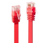 Lindy Cavo di rete Flat U/UTP Cat6 Rosso 1m