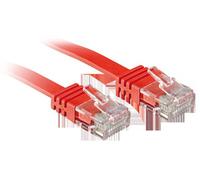 Lindy Cavo di Rete Flat U/UTP Cat6 Rosso 5m