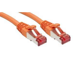Lindy Cavo di rete S/FTP Cat.6, Arancione 1m