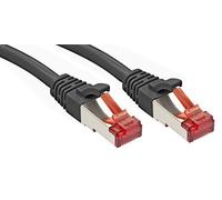 Lindy 47782 rj45 cavo di rete patch cat 6 s/ftp 7.50 m nero con protezione
