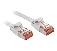 Lindy Cavo di rete U/FTP Cat.6 Flat Grigio, 10m