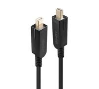 LINDY 38480 - DisplayPort 1.4, cavo ibrido in fibra di vetro 8K, mDP/DP, 10 m.