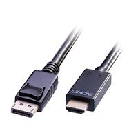 Lindy 36922 cavo e adattatore video 2 m DisplayPort HDMI tipo A Standard Nero