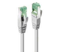 LINDY Cavo Ethernet Cat 6A S/FTP da 5 m, TPE ecologico, certificato GRS, cavo LAN schermato ad alta velocità, durevole e riciclabile, grigio (5 m)