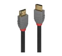 LINDY Cavo HDMI 0,5 m Maschio Oro 18 Gbit/s 4096x2160 Nero Grigio