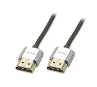 LINDY - Cavo HDMI 2.0 CROMO Slim 4.5 Metri, Cavetto High Speed 4k@60Hz 18G 3D 1080p HDCP 2.2 HDR Certificato ARC, CEC, ATC | Compatibile con TV, Monitor, Xbox, PS4, PS5, Blu-ray, Soundbar con Ethernet