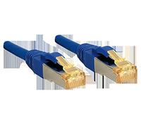 LINDY Cavo RJ45 S/FTP LSOH blu, 0.5m
