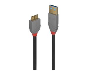 LINDY cavo USB 0,5 m 3.2 Gen 1 con connettori USB A e Micro-USB B Nero