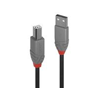 Lindy Cavo USB 2.0 Tipo A-B Anthra Line 2 metri 480 Mbps (Maschio A/B) - 36673
